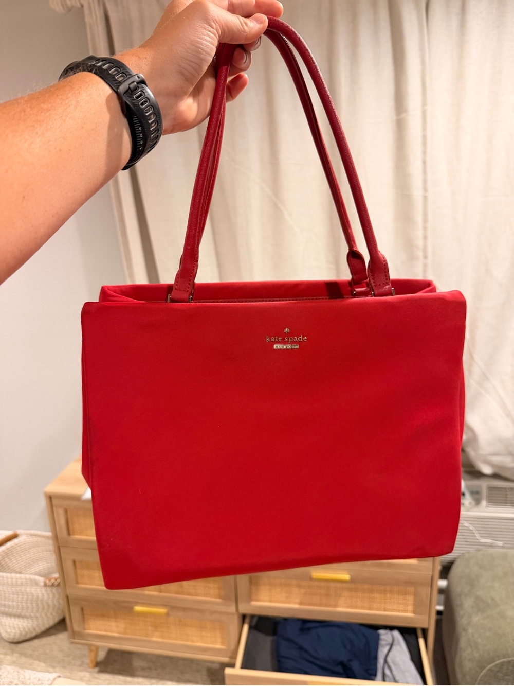 kate spade Red Double-Handle Tote